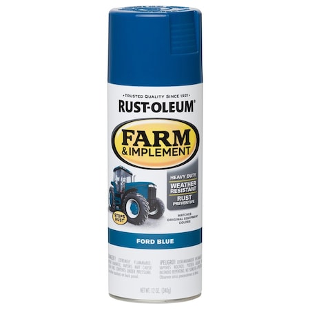 Krud Kutter Rust-Oleum Indoor and Outdoor Gloss Ford Blue Oil-Based Farm & Implement 12 oz 280131